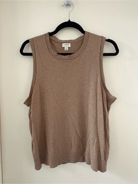 J. Crew Sleeveless Tank Top - Taupe Brown